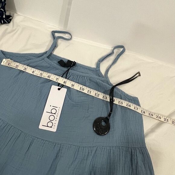 Bobi Los Angeles spaghetti straps river dress size XL 100% cotton - Picture 6 of 9